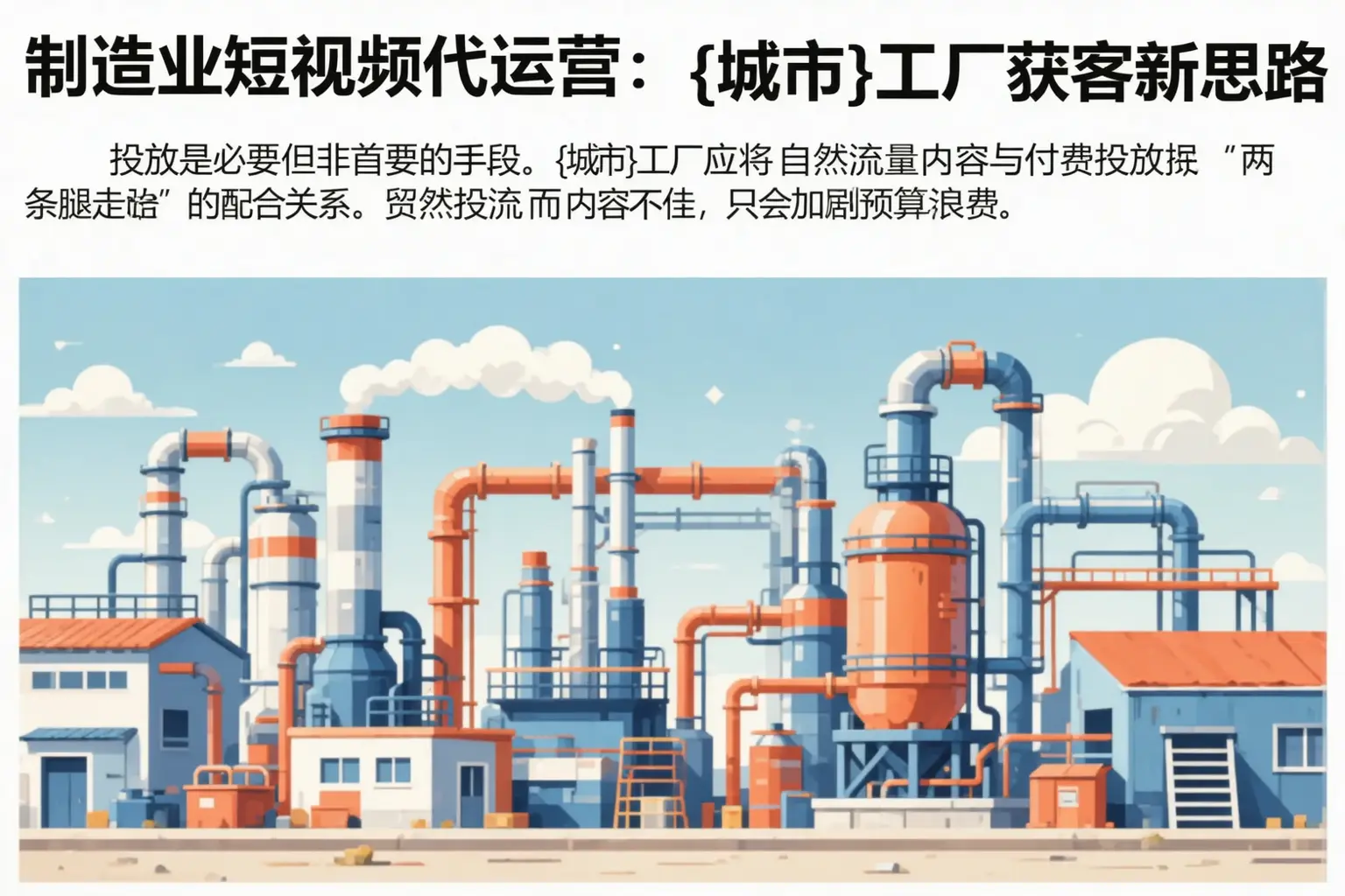 制造业短视频代运营:福贡工厂获客新思路